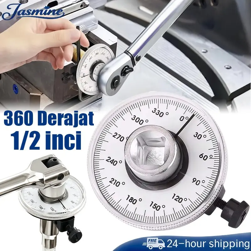 Kunci Pas Torque Adjustable Wrench 1/2" Angle Gauge Alat Tangan