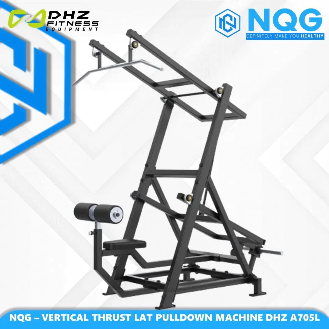 NQG - New Alat Olahraga Fitness Gym Vertical Thrust Lat Pulldown Machine DHZ Plate A705L Flex