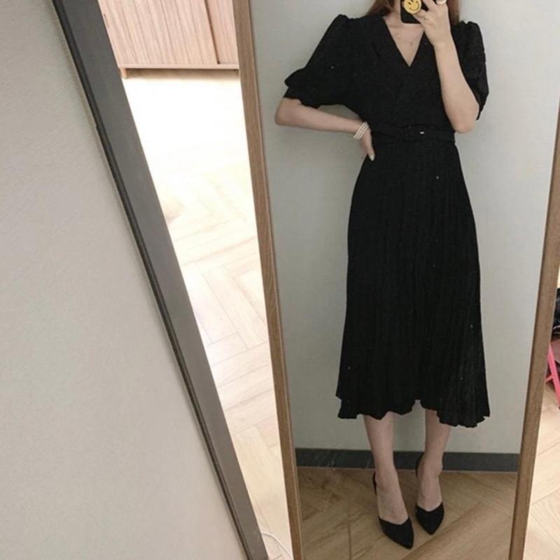 Syfbell Kelsey Side Pleated Suit Dress | dress premium | dress import 1