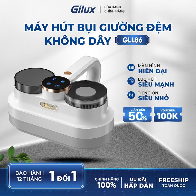  Máy hút bụi giường nệm cầm tay diệt khuẩn UV kép-  Gilux -Phát Hiện Mạt Bụi Tia UV Sóng âm Làm Sạch 