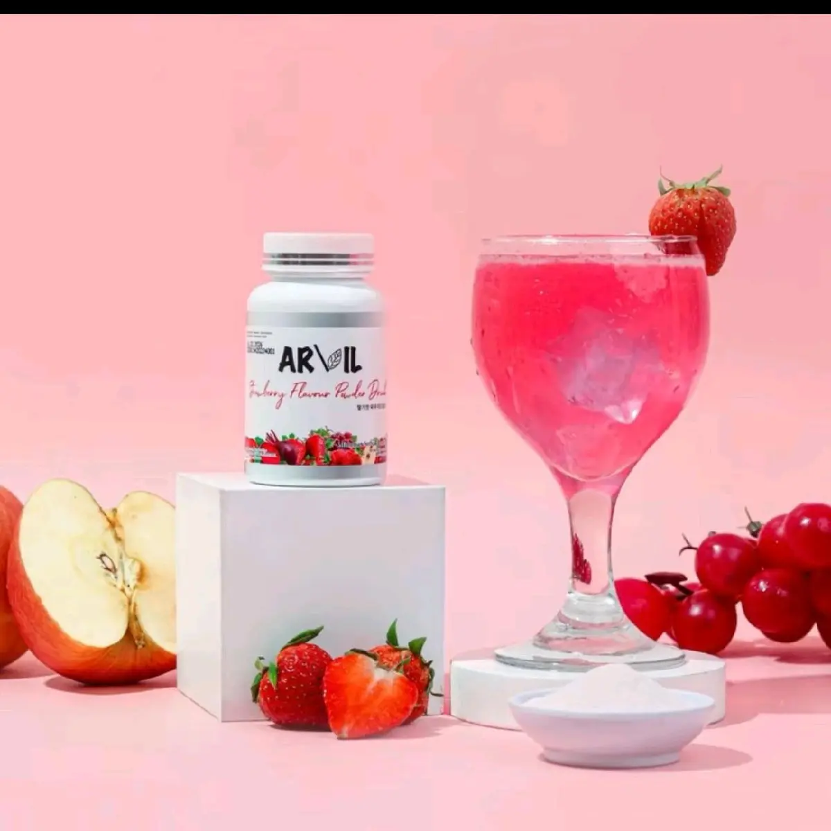arvil gluta drink (mengandung gluta dan colaagen yg tinggi)