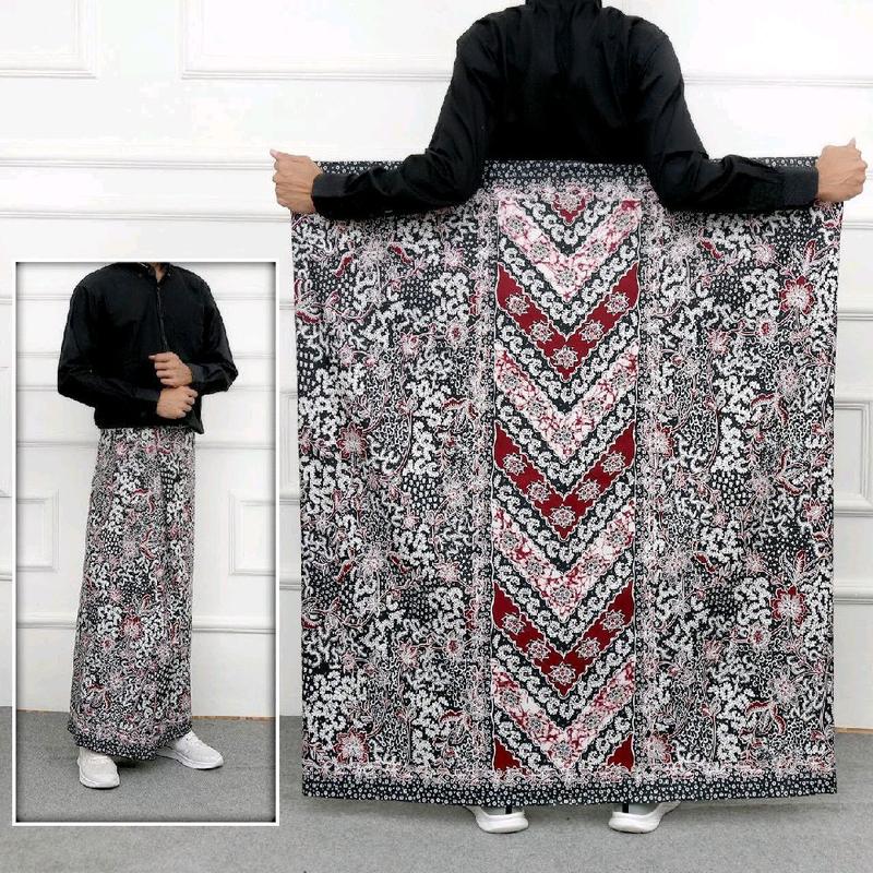 Sarung dewasa sarung santri sarung print motif batik sarung polymicro Muslim 1