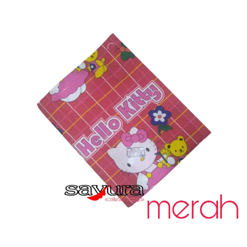 (120x200) URUNG KASUR KAPUK KATUN/KULIT KASUR KAPUK HELLO KITTY 3