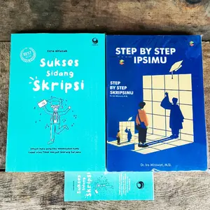 paket 2 buku step by step skripsi + buku sukses sidang skripsi