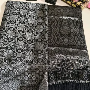 songket seni Palembang silver bordir