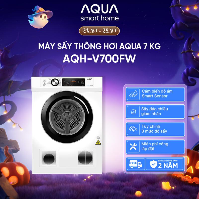 Máy sấy thông hơi Aqua 7 kg AQH-V700F.W