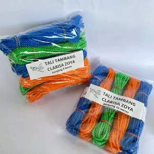 ClarisaZoya Tali Jemuran Plastik 5mm Panjang 6 Meter Isi 10 Ikat Tahan Beban Berat Cocok untuk Konstruksi Pertanian dan Perkebunan Tambang