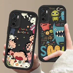 Cocok untuk Xiaomi POCO M3 PRO Casing cangkang lunak Cakupan telepon seluler penuh Bahan silikon Anti guncangan Baru Trendi Kartun Sederhana Mata Malaikat Imut-imut Kotak pelindung ponsel