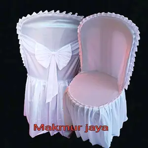 SARUNG KURSI NAPOLLY BULAT BERPITA DAN REMPEL BAHAN ABUTAY BARANG READY