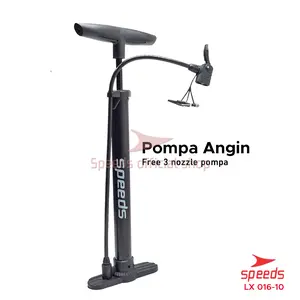 Pompa Angin Sepeda Manual Pompa Ban Motor Pompa Mini Pompa Tangan Multifungsi SPEEDS 016-10