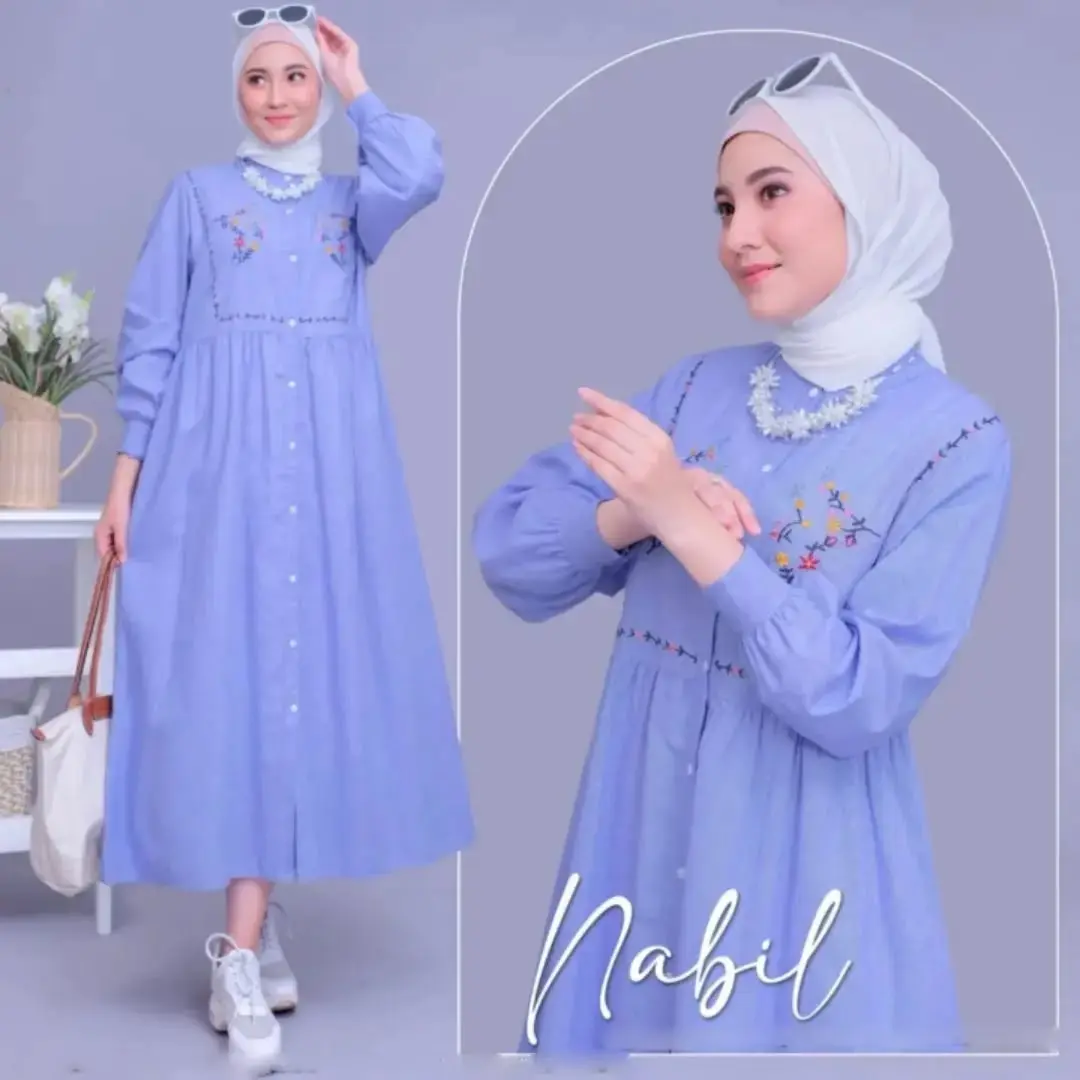 ALICA FASHION - NABIL MIDI DRESS BAHAN POLLO LINEN MIX BORDIR / GAMIS WANITA MODEL TERBARU / GAMIS PUTIH KEKINIAN SUPER MEWAH / KANCING FULL DEPAN GAMIS BUSUI FRIENDLY / GAMIS WANITA JUMBO / GAMIS TERLARIS 2024 / GAMIS SIMPLE ENAK DI PAKE BISA ( COD )