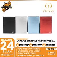 Gambar Osmous Slim Plus Hardisk HDD External 1TB USB 3.0 Portable Storage - Black dari GGSTORESBY Kota Surabaya 1 Tokopedia
