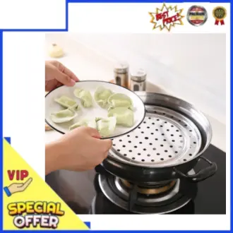 Alas Kukusan Stainless Anti Lengket / Alas Panci Kukus Steamer Rack Stainless / Kukusan Serbaguna Kitchenware 1