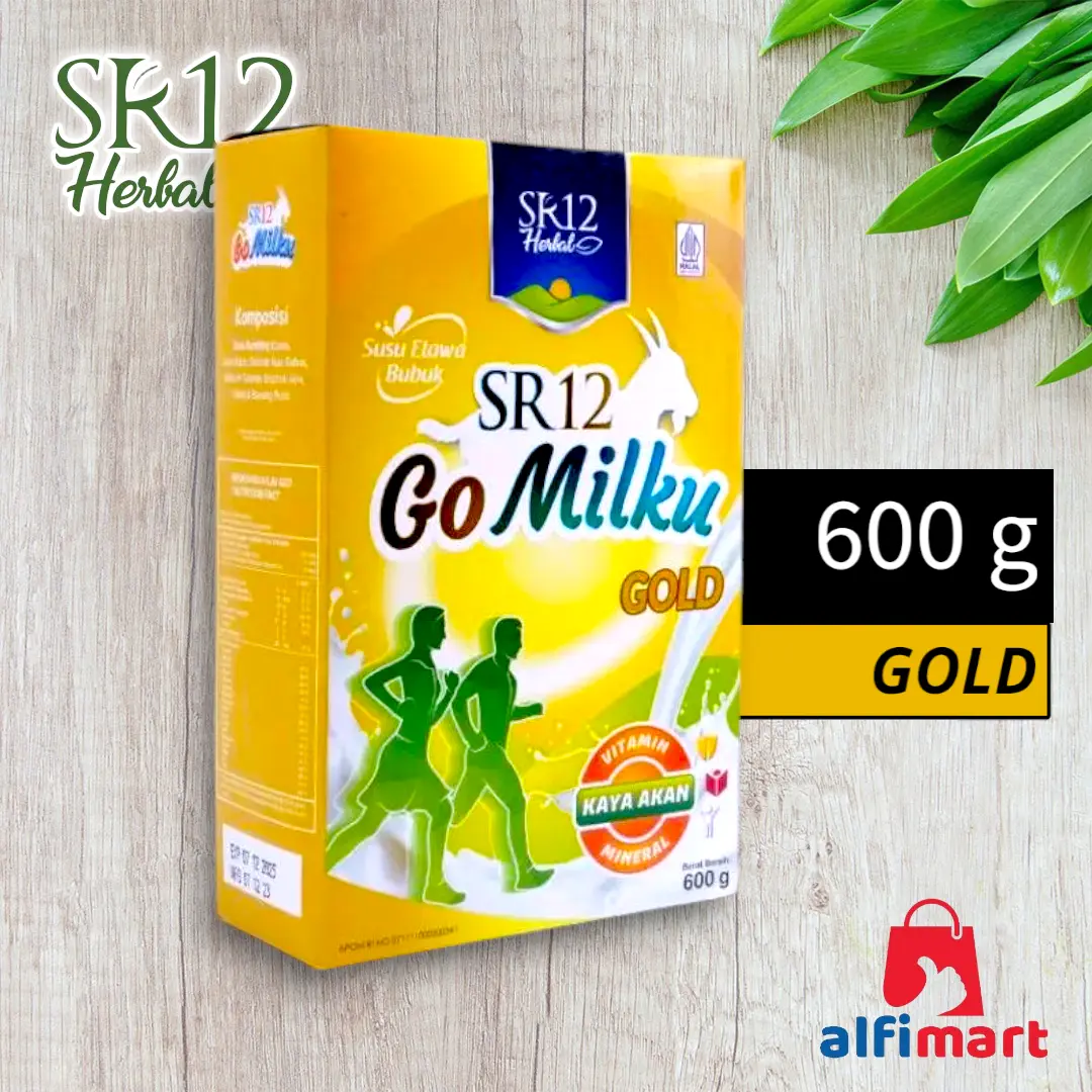 SR12 Gomilku Gold 600g 600 gram Susu Kambing Etawa PREMIUM untuk Lansia / Susu Bubuk Go Milku Gold 600 g