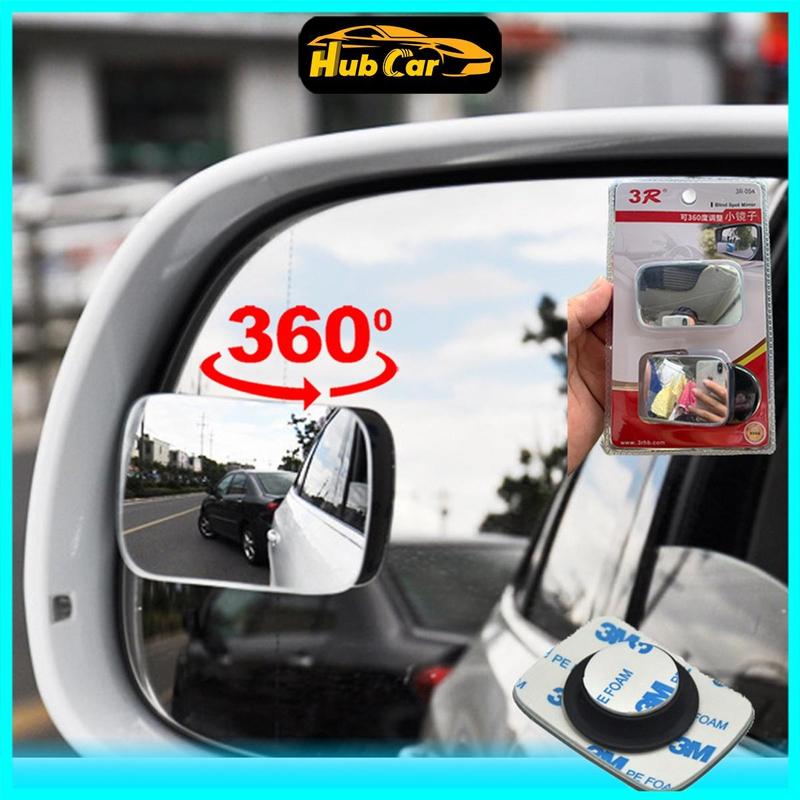  Gương Cầu Lồi Ô Tô 3R Hình Chữ Nhật Cao Cấp Xoay 360 Độ Phù Hợp Mọi Loại Xe Giúp Tài Xế Lái Xe An Toàn 