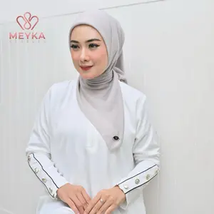 AROMA WANGI ISi 4gratis1 JILBAB POLOS MEYKA  Kerudung Muslim Wanita Segi Empat Basic Square Voal