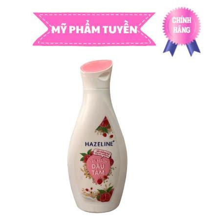 Sữa dưỡng thể dưỡng trắng da Hazeline yến mạch dâu tằm 230ml