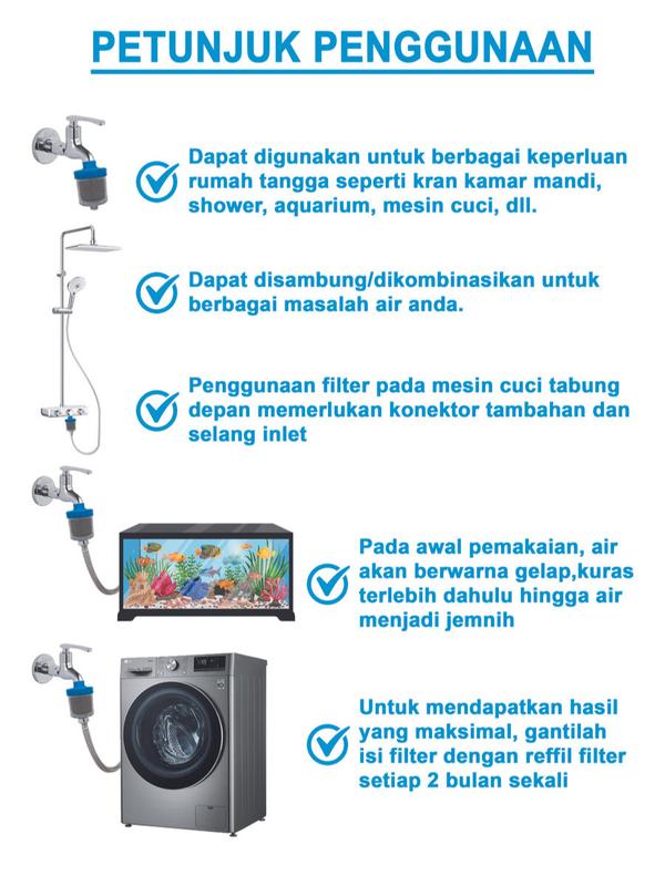 Filter Air Kran Penghilang Sedimen Dan Partikel Kecil 4