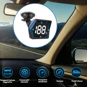 Speedometer GPS dengan HUD KM/H dan Kompas, Menampilkan Kecepatan dan Arah Secara Akurat, Dilengkapi Huruf LED Jelas, Desain Ergonomis untuk Kenyamanan Pengemudi, Mudah Dipasang di Semua Tipe Kendaraan untuk Pengalaman Berkendara yang Lebih Baik