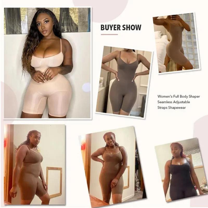 Seamless Bodysuit Women Butt Lifter Shapewear Belly Control Body Shaper Corset Strappy-Back Chest Lift Correct Posture Underwear 5