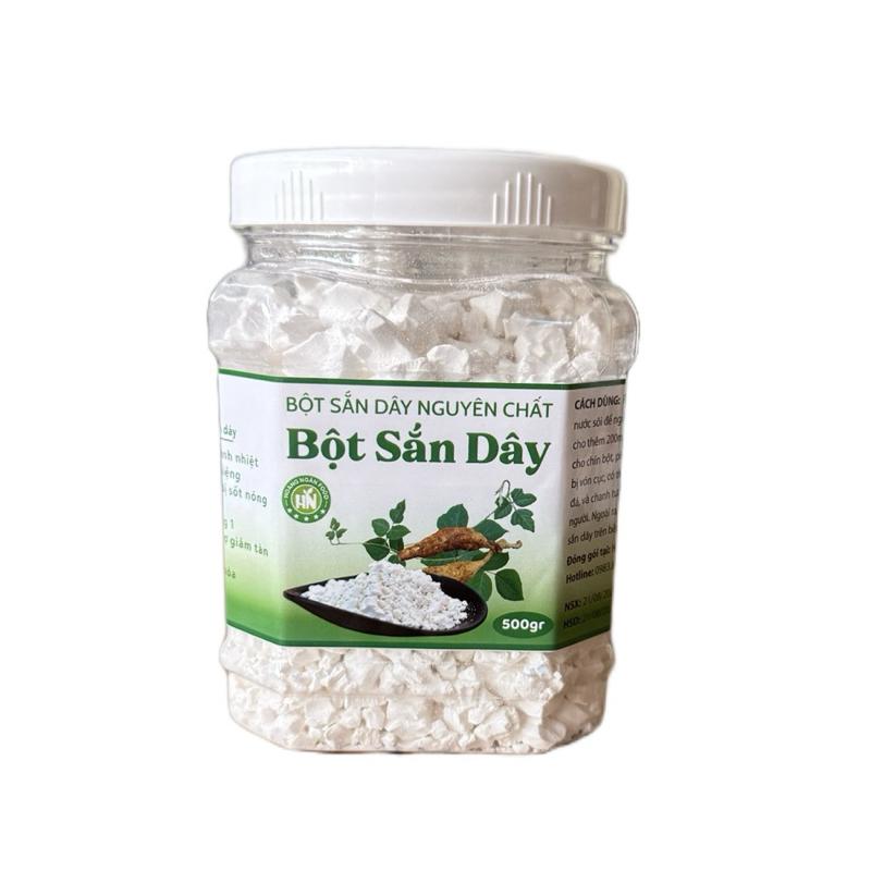 Tinh bột sắn dây nguyên chất hộp 500g-Đồ ăn vặt Thuỷ Béo bột sắn dây