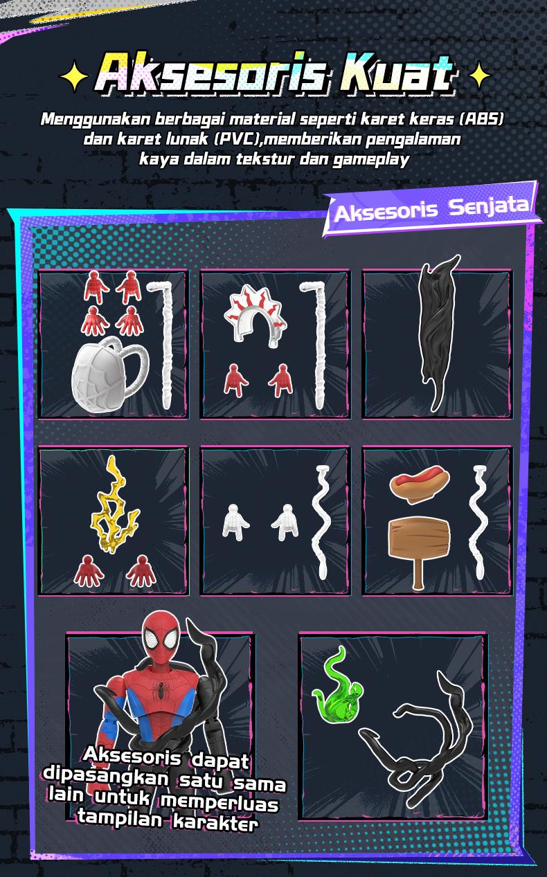 [HOT!]BLOKEES Marvel Spider-Man Galaxy Version 05 blind box Venom Spider-Man Secret 1/36  Spiderman blindbox GV05