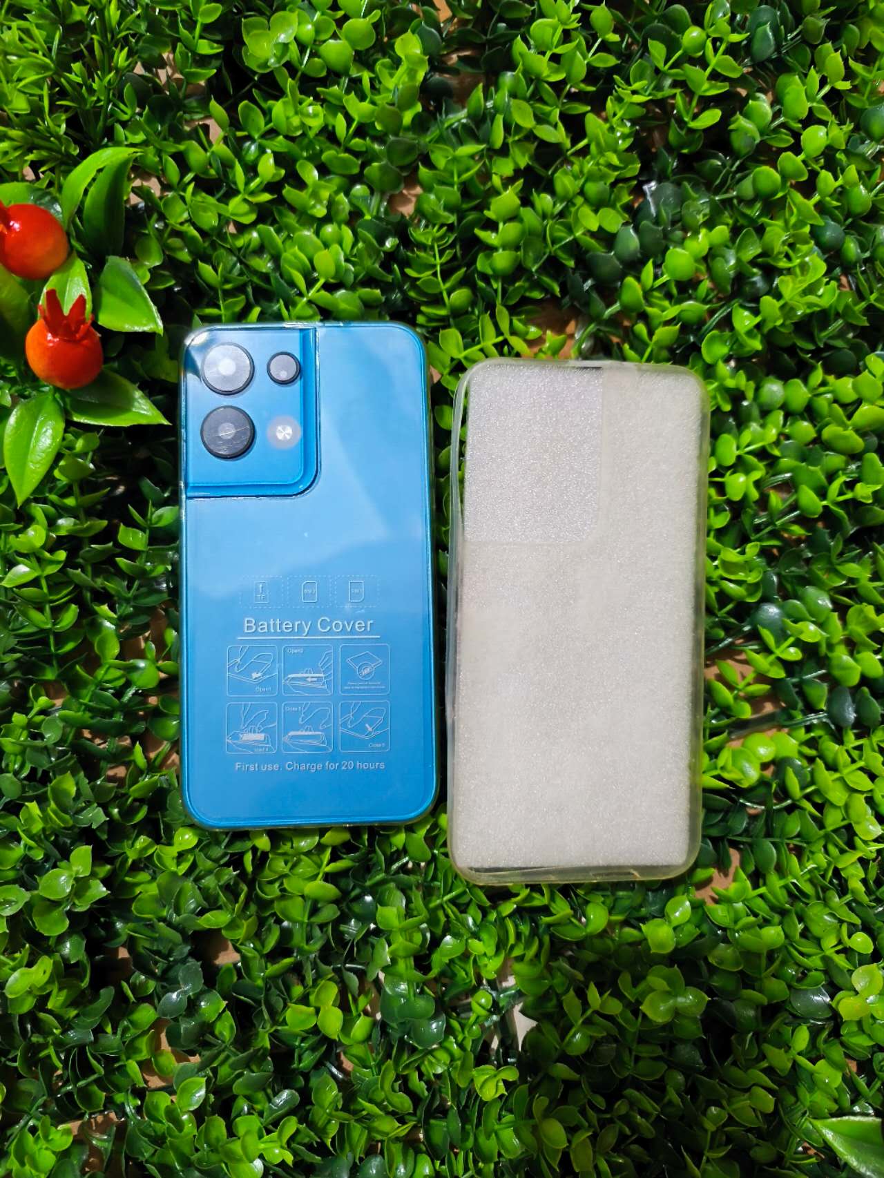 Casing ponsel transparan mini A14