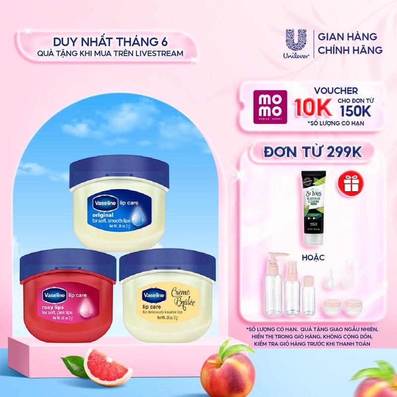 [Live] Sáp Dưỡng Môi Vaseline Lip Care 7g (tùy chọn)