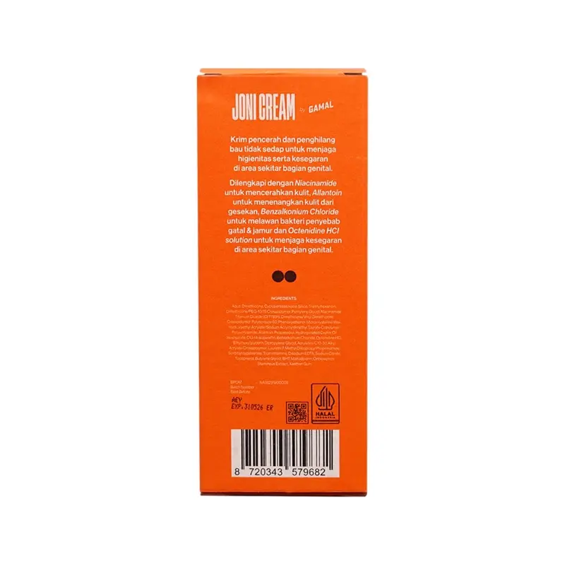 Joni Cream Gamal Men 30 ml - Krim pelembab, penghilang bau pencerah area slengky 3