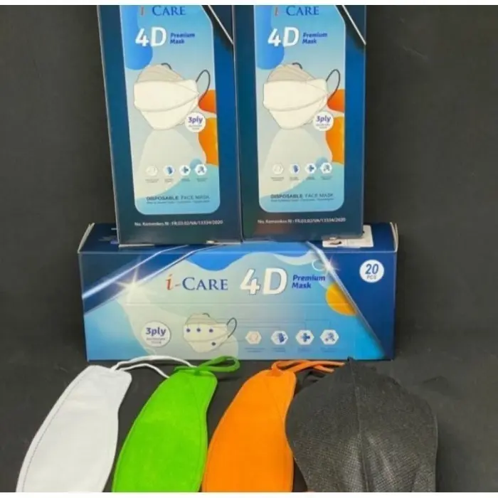 Masker 4D Kf94 EVO PLUSmed 3PLY - Warna Cerah, Desain Convex yang Nyaman, Perlindungan Efektif, Paket Isi 20, Teknologi Canggih, Kualitas Premium, Sertifikasi Kemenkes - Lindungi Diri dengan Gaya! 2