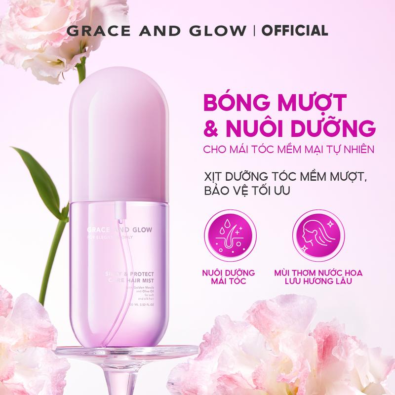 3 loại Xịt tóc Grace and Glow Hair Mist Black Opium và Daisy và Peony Blush 100ml Chăm Sóc Tóc Nữ Dưỡng Tóc Serum Dưỡng Tóc
