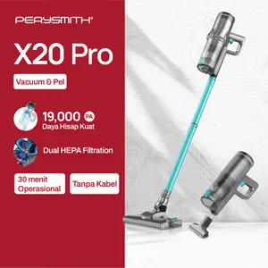 PerySmith X20 PRO Cordless Vacuum Cleaner Home Penyedot Debu Tanpa Kabel Wireless Pembersih Debu Handheld Vacum Cleaner Portable