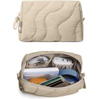 Gambar Tomtoc Terra-A27  Electronics Organizer Travel Case, Soft Puffy Organizer Bag Birthday Christmas Gifts Travel Essentials for Women Girls, Portable Accessory Tech Pouch Storage for Charger, Cord, Cable, Phone - Lavascape dari TOMTOC INDONESIA Kota Administrasi Jakarta Utara 4 Tokopedia