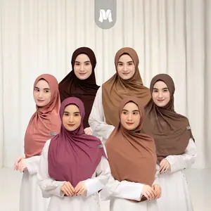 MACCERA - HIJAB INSTAN PASHMINA OVAL ELNARA - PASHMINA INSTAN SYAR'I JERSEY/PASHMINA INSTANT PUTER