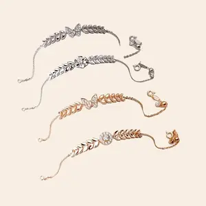 Gelang Emas Kadar 8K Gelang Serut Cukitan Daun Model Variasi Macan Gold