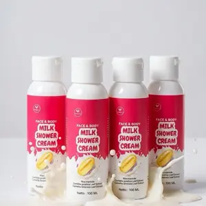 YUANBEAUTY Paket Super Hemat Sabun Susu Milk Shower cream face & body [4pcs]