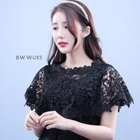 Gambar BOLERO LACE KOREA AKSESORIS WEDDING PESTA OUTER HITAM BWW013 - Hitam dari Lenka Wedding Shop Kota Surabaya 4 Tokopedia