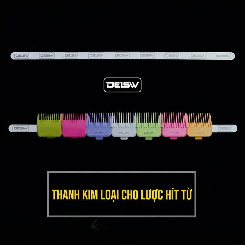 Thanh gắn cữ nam châm DEISW 45 cm dùng cho 9 cữ nam châm có keo dán siêu chắc.