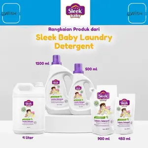 Sleek Baby Laundry Detergent Cair - Deterjen Bayi - Sabun Cuci Baju Bayi