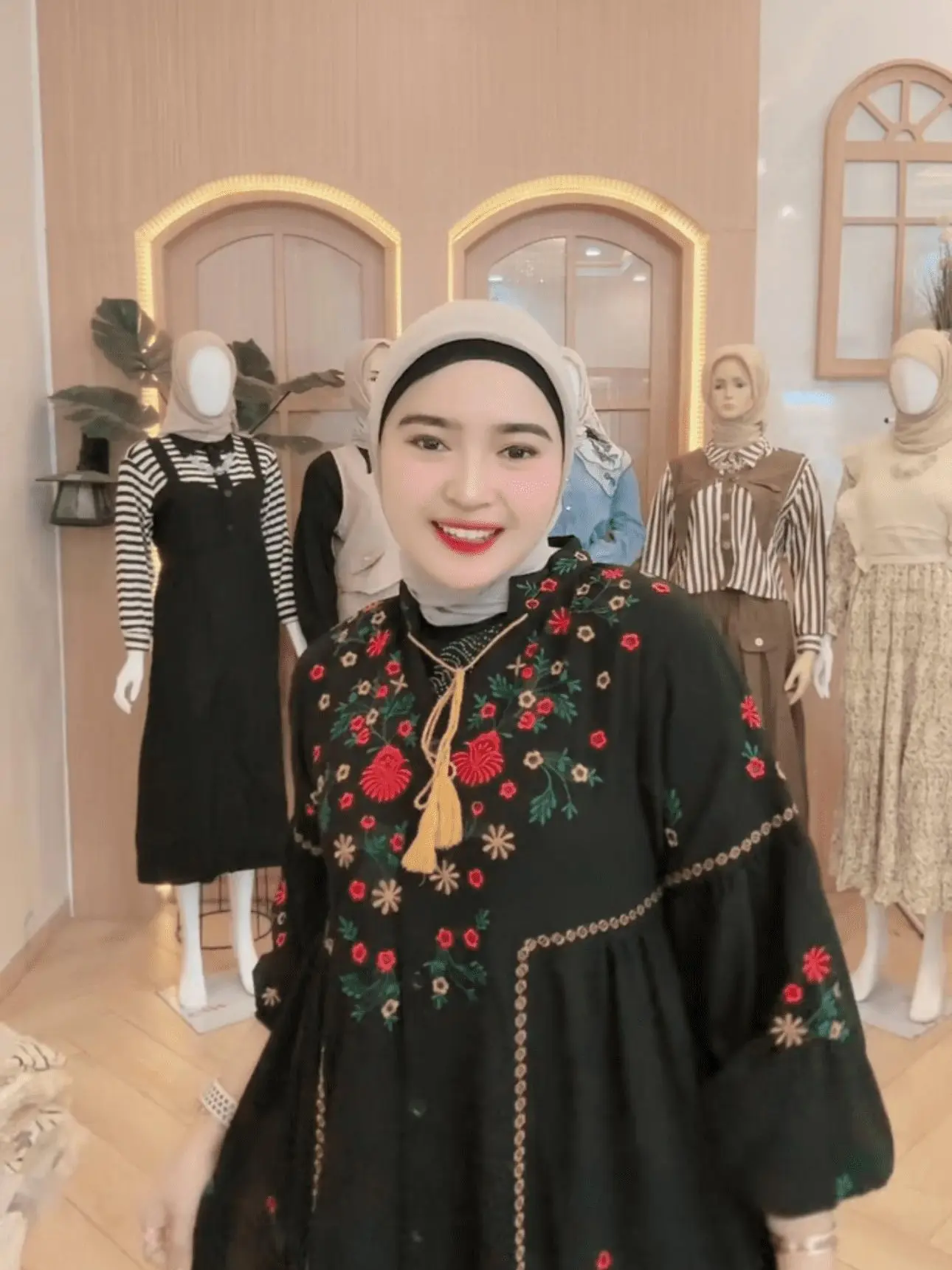 KODE CIKA MIX CAMPUR GAMIS MIDI SETROK ATASAN SETCEL MUSLIM WANITA DRESS 1 mei mlm
