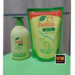 Zwitsal shampo AVKS refill 450ml pump 300ml /Shampoo Switzal Aloe vera