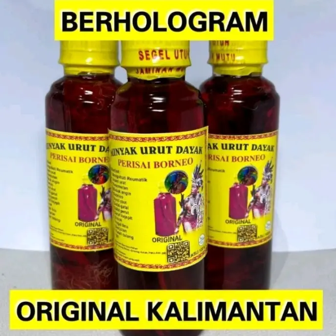 (PAKET 2 BOTOL) MINYAK DAYAK IBU IDA KHAS KALIMANTAN MINYAK PRISAI BORNEO 250ml 1