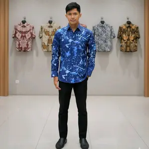 Kemeja Batik Ciprat Pria | Batik Ciprat Ala kemensos kemeja kerja bahan katun batik solo premium