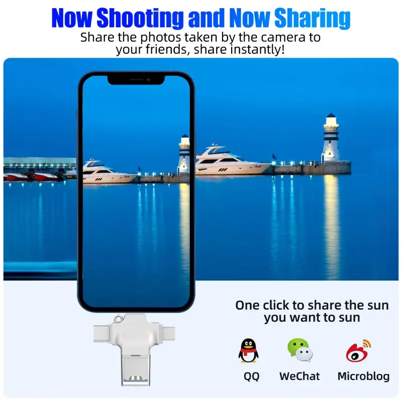 Bộ chuyển đổi OTG 4 trong 1 CCLCC cho Lightning / USB / Micro USB / Type C,Micro SD , SDHC, TF, đầu đọc thẻ nhớ cho iPhone 15/14/13 Pro max 12 11 8 7plus, HUAWEI XIAOMI /iPad/ điện thoại thông minh / máy tính bảng / PC, máy tính xách tay 5