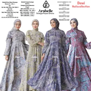 SARIMBIT ARABELLE SVARGA FAMSET GOLDEN SARIMBIT KELUARGA TERBARU 2026 MOTIF CERUTY BABYDOLL GAMIS MEWAH FORMAL ELEGANT PAYET