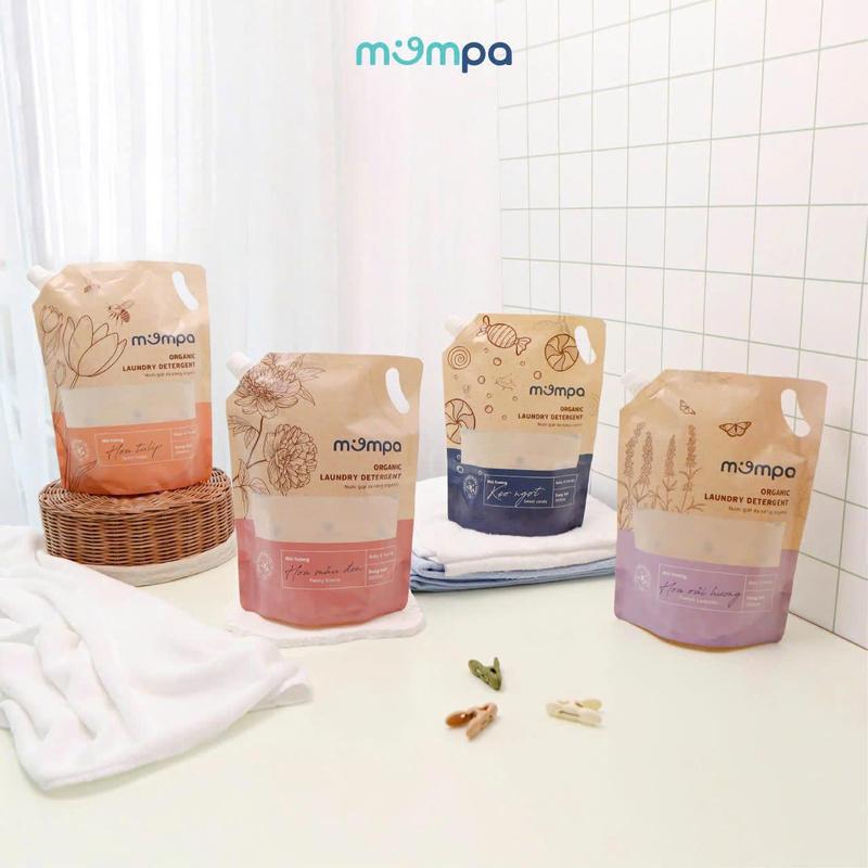   MOMPA X KOC   Tặng 3 túi nước giặt 2000ml  Combo 3 túi nước giặt 2000ml đa năng Organic Mompa ứng dụng công nghệ enzyme xanh tiên tiến từ Hàn Quốc 