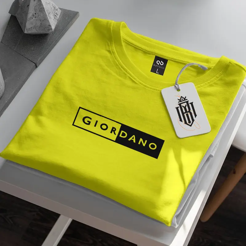 COD !!! Baju Kaos Distro Gi0rdan0 Blok Text Hitam Keren Premium Quality Kaos Katun Combed 30s Lengan Pendek T-Shrit Koas Unisex Pria/Wanita Dewasa Terbaru Atasan Cowok 4