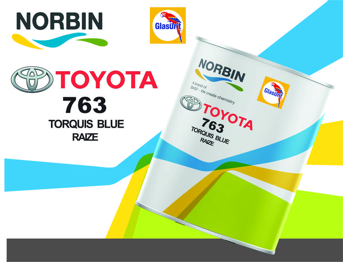 Jual TOYOTA RAIZE 763 TORQUIS BLUE NORBIN PU by GLASURIT BASF - 1Lt ...