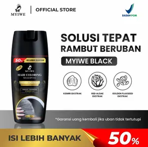 Myiwe Hair Coloring Shampoo Solusi Rambut Uban