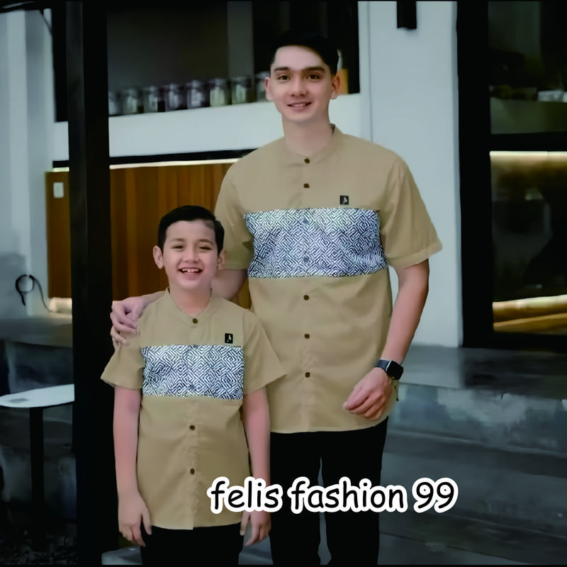 BAJU KOKO COUPLE AYAH DAN ANAK LAKI-LAKI KEMKO KOKO AYAH DAN ANAK FELIS FASHION 99 1